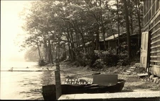 Smithfield, Maine ME Camps Camping Original Vintage Real Photo Postcard RPPC