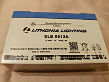 Lithonia ELB0612A 6V 12Ah Emergency Light Replacement Battery