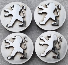 4 original Peugeot Nabendeckel Satz Felgendeckel Set Nabenkappen