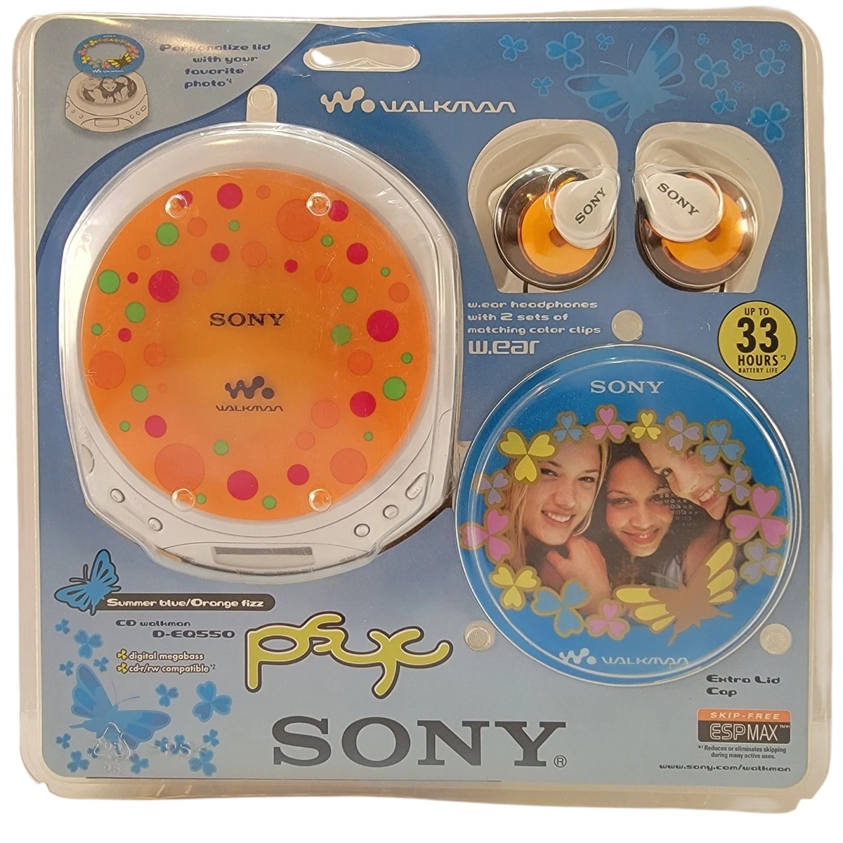 橙色个人CD 播放器| eBay