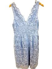 WOMEN ASTR  BABY BLUE LACE CUT- OUT DRESS