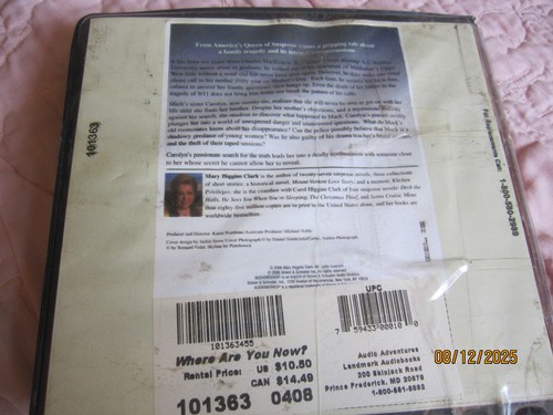 Book on CD, Mary Higgins Clark, WHERE ARE YOU NOW? former library unabridged - Picture 2 of 8