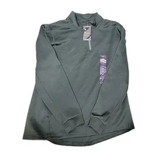 Member's Mark Mens Tech Knit Quarter Zip 2XL Grey