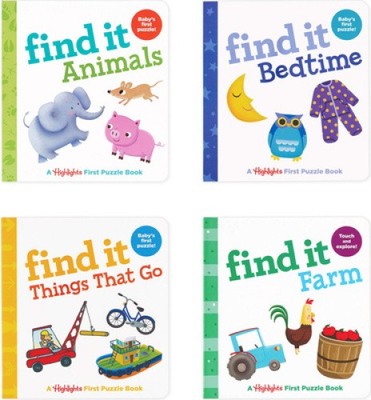 Highlights Find It Board Books Set for Babies and Toddlers: 4-Book Set of