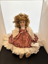 Porzellanpuppe, Gilde Handwerk, Handarbeit, Mädchenpuppe, 45 cm