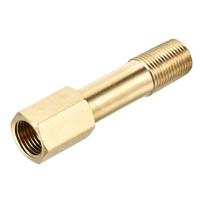 Messing Rohrverschraubung G1/8 Buchse auf G1/8 Außengewinde Adapter 50mm Länge
