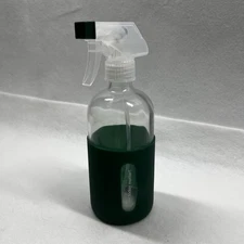 Grove Co Reusable Glass Spray 16oz Bottle with Fresh Green Sleeve