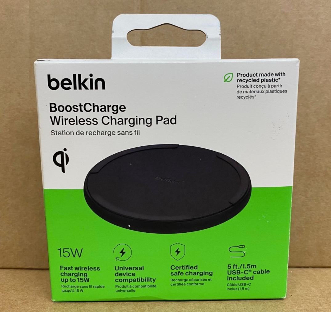 Belkin Magnetic Wireless Charging Pad 15W Qi Charger for Apple iPhone Samsung