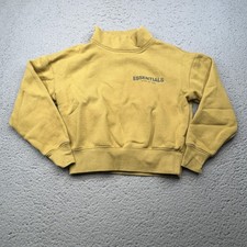 Fear Of God Essentials Sweatshirt Boys Small 6/7 Pullover Mock Neck Fleece Youth