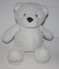 Carters Just One You White Polar Bear 10" Plush Teddy Sewn Eyes 68450 Baby Lovey