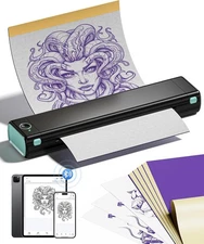 Itari M08F Wireless Tattoo Stencil-Printer - Transfer Machine Black 