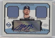 2013 Museum Collection Signature Swatches Dual Relics /299 Jeff Niemann Auto 5x8