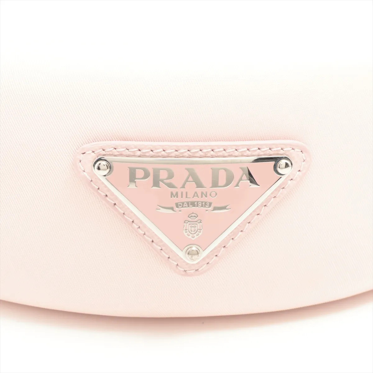 Prada Triangle logo Headband Nylon Pink Re Nylon Re Nylon thumbnail 3