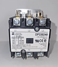 IRP DP330240 Contactor 3-Pole 40A 208/240V Coil HVAC Definite Purpose Used