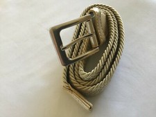 Gelante Canvas Elastic Fabric Woven Stretch Braided Belt Medium