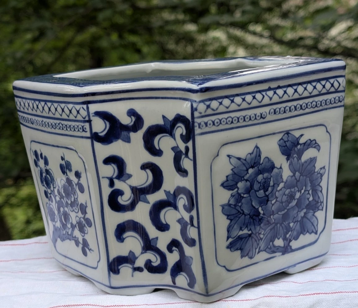 中国花盆古董陶瓷花盆| eBay