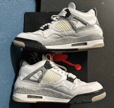 SZ. 9 - Nike Air Jordan 4 2016 Retro OG White Cement With Box
