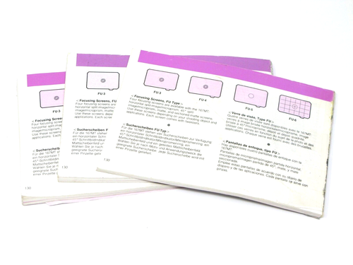 Contax 167MT Instruction Manual - Multiple Copies, Varying Conditions - Picture 5 of 5