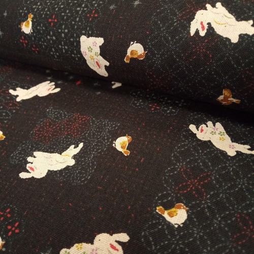 Tela tradicional japonesa de kimono de algodón conejo de Sevenberry 112 cm de ancho - Imagen 47 de 84
