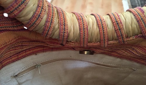 HANDGEWEBTE Tasche GELDBÖRSE Raffia Griff Burkina Faso Kunsthandwerk SOFORTVERSAND afrikanisch - Bild 3 von 4