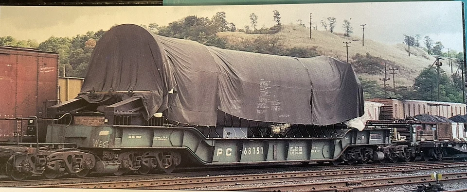 HO Scale F40 HD Depressed Center Flat Car Pennsylvania Railroad PRR - Image 4 of 4