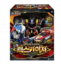 [Free Fedex] 2025 Korean Miniforce Dinoid REX KAISER Transformer Robot Toy