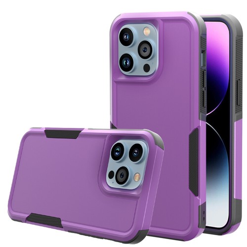 Funda delgada resistente a prueba de golpes para 13 14 Pro Max + vidrio templado premium - Imagen 18 de 19