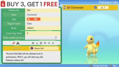   Shiny Charmander   Pokemon Brilliant Diamond Shining Pearl 6IV BDSP