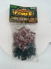 2009 JARU Battle Force 50 Piece Set Tan/Green Soldiers NEW