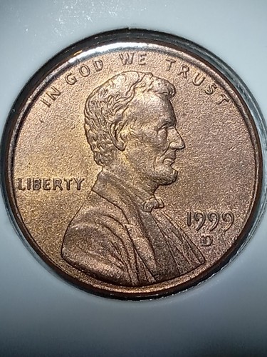 1999 Denver Lincoln Cent With Beautiful Satin Finish - Picture 4 of 8
