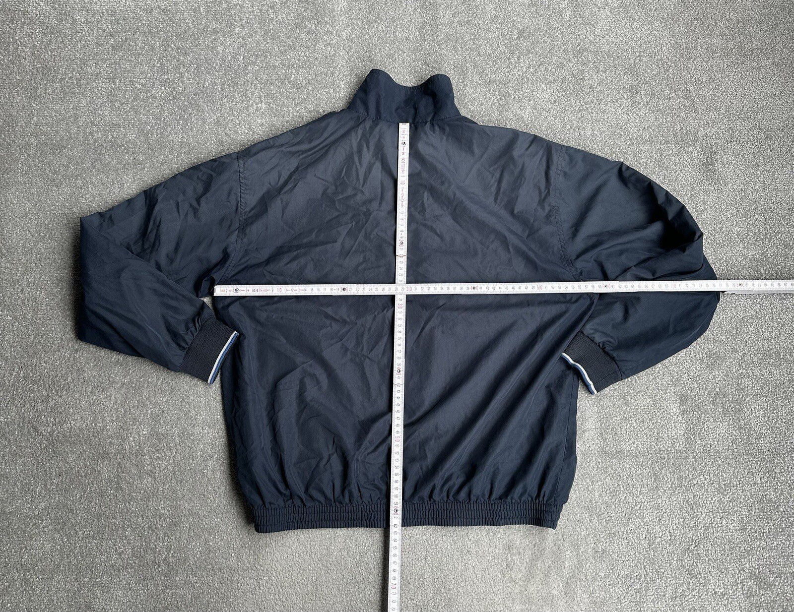 FILA giacca da allenamento uomo retrò taglia 48 giacca sportiva giacca a vento logo 26608 blu