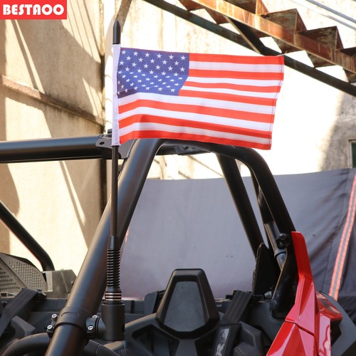 UTV Flag Pole Holder Mount ATV UTV US Whip Flag Mount 1.75"2" Roll Bar