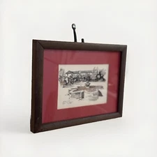 Ken Ottinger Signed Original Sketch Mid Century modern Vintage Antique