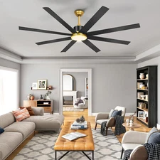 72 inch Ceiling Fans with Lights & Remote Modern Fan w/Reversible DC Motor