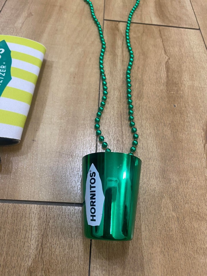 HORNITOS Tequila Seltzer Koozie & Shot Glass Necklace Bundle eBay
