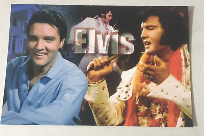 Elvis Presley Postcard 70 s Elvis 3 Images In One