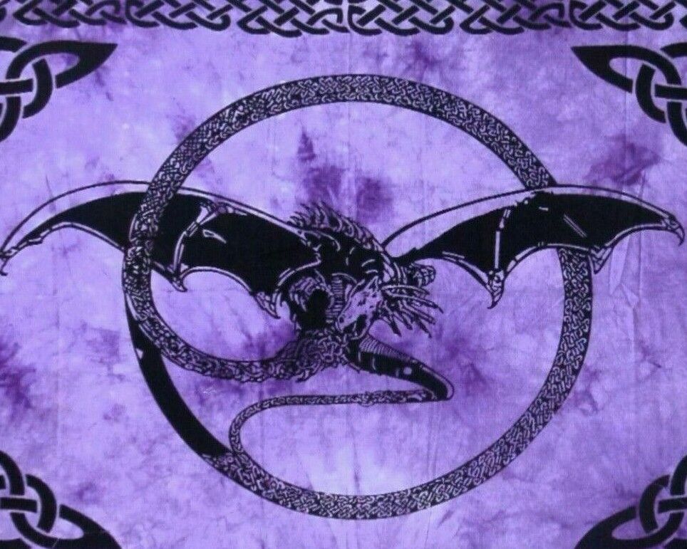 Chenso Tapisserie Tenture Murale Indienne Vintage Nordique Viking