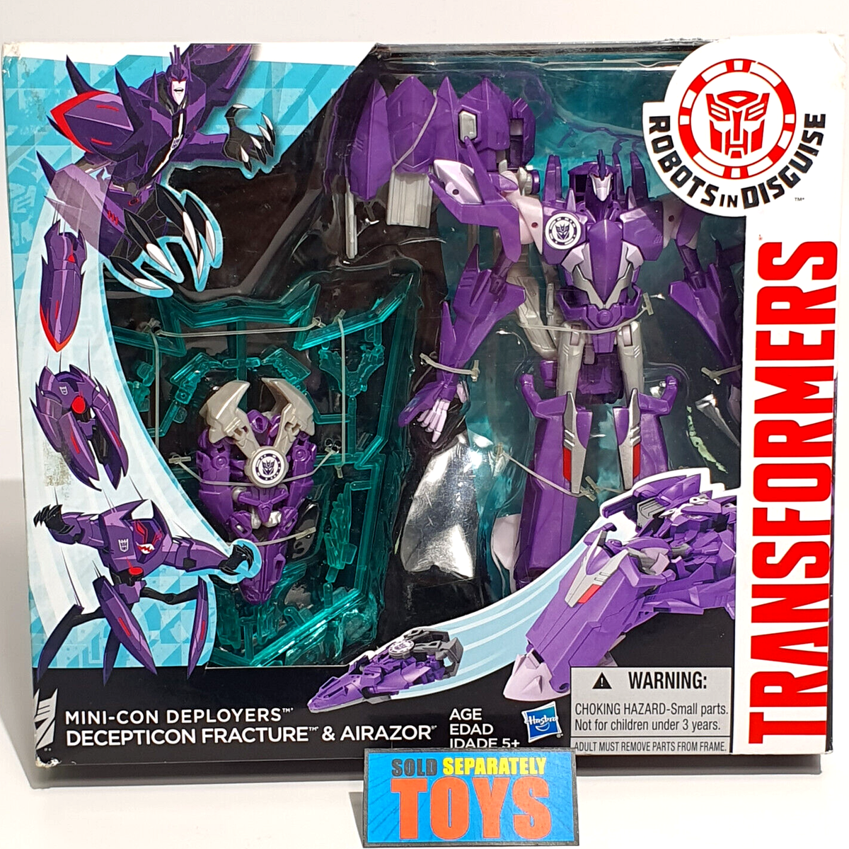 Transformers FRACTURE & AIRAZOR Robots in Disguise Mini Con