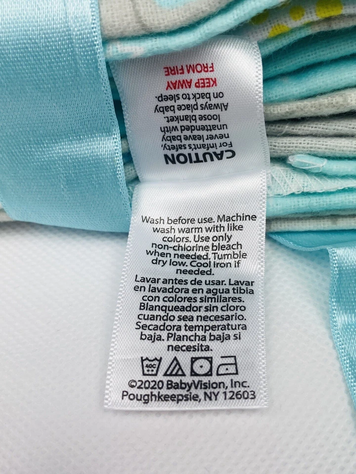 Paquete de 7 mantas de franela de algodón multicolor unisex de franela para bebé Lovable Friends Foto 3 de 4