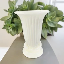 Vintage Art Deco Haeger Dove Vase 1940s White Glaze Ceramic Love Birds Decor VTG