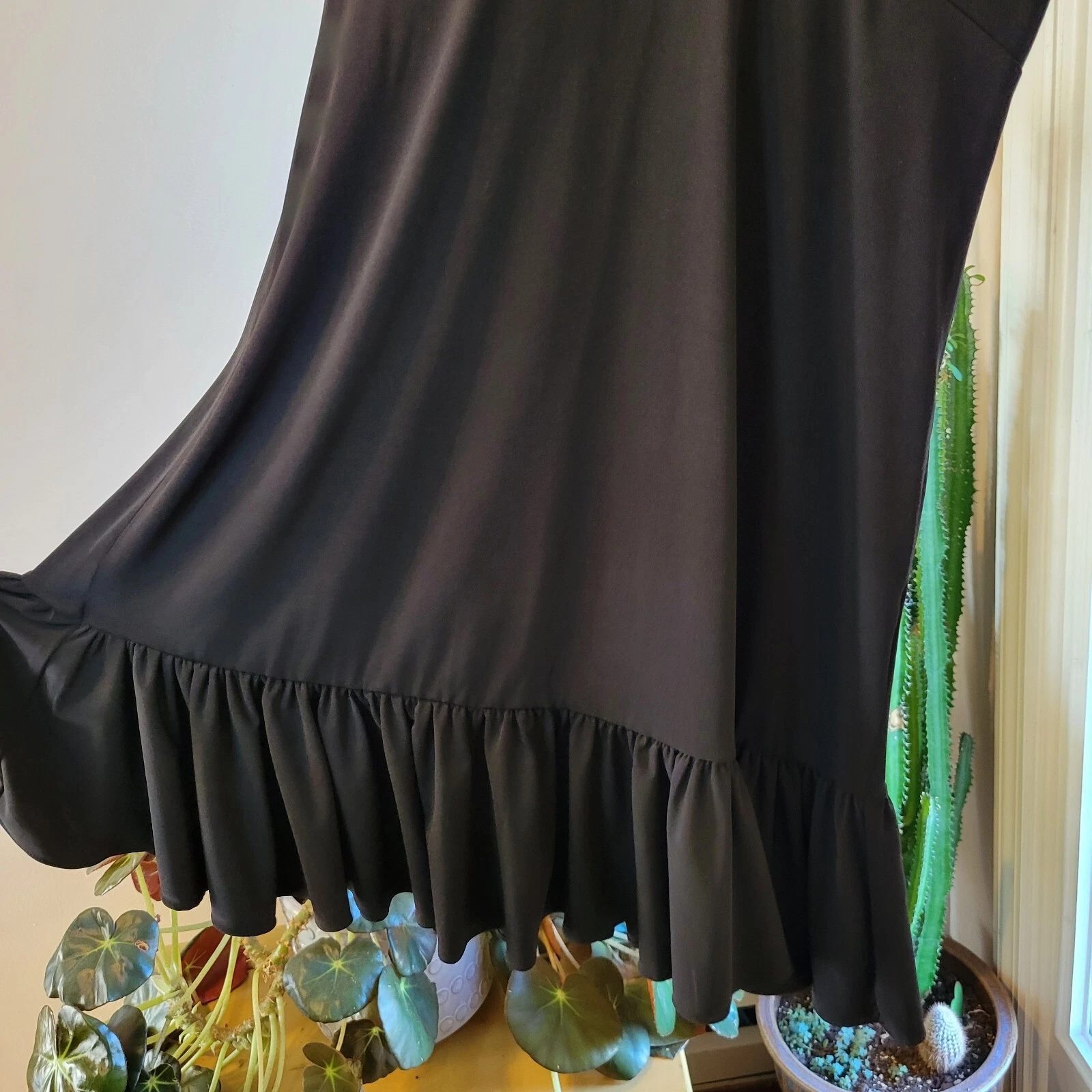 Abito Michael Kors Little Nero Nuovo con etichette Elasticizzato Manica Corta Taglia M Ufficio Business