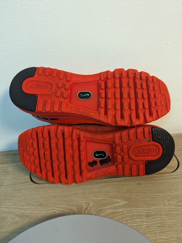 Zapatillas Nike para hombre talla 8,5 Air Max total naranja carmesí negras 554886-801 - Imagen 9 de 11