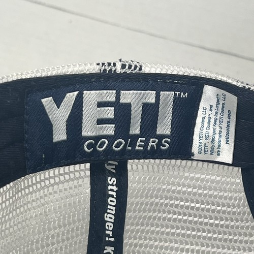 Yeti Coolers SnapBack Baseball Mütze Cap Navy Blau Atmungsaktiv Netz Grüner Rand 2014 - Bild 13 von 15