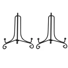 2Pack Iron Display Easel Stand Plate Holder Photo Display Stand for Home Office