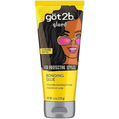 Got2b Glued Bonding Glue For Protective styles Gentle on Scalp Wig Glue 6 oz