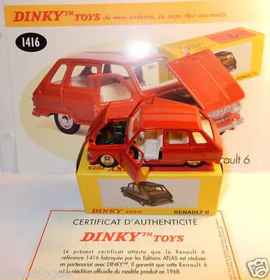 Dinky Toys Renault 6 レッド ミニカー　ディンキールノー6 Dinky 1416, Renault R6 - Free Price Guide & Review