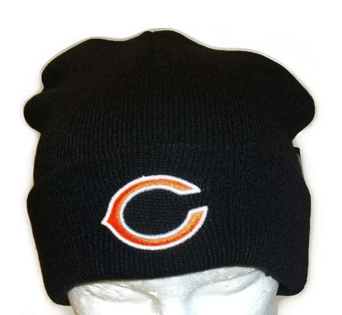 Chicago Bears Mens Adult Cuffed Cuff Reebok Blue Beanie Winter Hat cap New Nfl