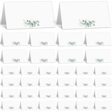 100 Pack Watercolor Place Cards for Wedding Greenery Seating Place Cards Tent...