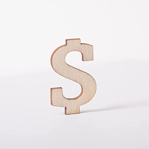 270 Pieces 1 Inch Wood Alphabet Letters Wooden Numbers Mini Blank Wood Symbol... - Picture 7 of 8