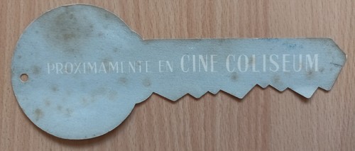 Notorious ORIGINAL Spanish '48 die-cut Herald Alfred Hitchcock key design! - Picture 2 of 2